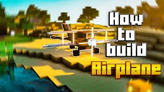 Ultimate Guide Building a Fully Functional Airplane in Minecraft  Epic build tutorial 🛩️ [upl. by Mehalek]