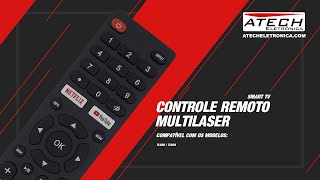 Controle Remoto Smart TV Multilaser TL024 780308 [upl. by Monte792]