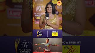 Women must follow their passion  Vaishnavi at the JFW Achievers Awards 2024 [upl. by Gadmann]