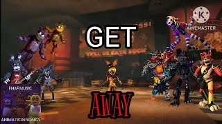 FNAF SONG quotGET AWAYquotANIMATED [upl. by Soinski]