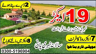 Land For Sale  19 Acre Agriculture Land For Sale  Zarai Zameen [upl. by Gefell]