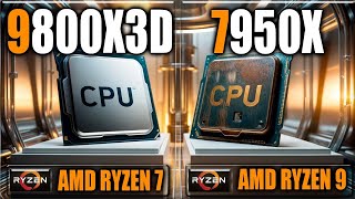 9800X3D vs 5950X Benchmarks  Gaming Benchmarks  Applications Tests [upl. by Eeraj]