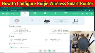 Ruijie Wireless Smart Router Configuration  Reyee RGEW300Pro Router Mode Setting Configuration [upl. by Garnette521]