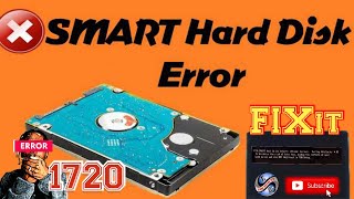 How to Remove All Hard Disk Error and 1720  Smart Hard Drive Detects Imminent Failure  UVTech [upl. by Groark]