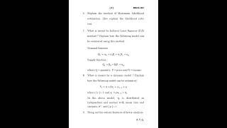 MECE  001 December 2023 Question Paper [upl. by Ateiram]