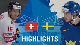 Switzerland  Sweden  Highlights  IIHFWorlds 2017 [upl. by Aimek]