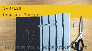 How to Make an Inside Jacket Pocket  Guide to a Bespoke Suit [upl. by Anirbas]