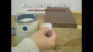 Anchorseal Wax End Sealer Installation for Ipe Decking [upl. by Ulland]