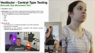 Saccadic Eye Movement Test 👀  Central Deficit Testing [upl. by Zacharia]