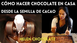 Cómo hacer chocolate casero  quotdesde la semilla a la barra de chocolatequot [upl. by Rehpotsrihc966]