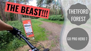 quotTHE BEASTquot at thetford forest lime burner red run GO PRO HERO 7 4K [upl. by Annavoeg]