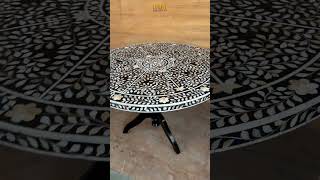 The Art of Mother of Pearl Inlay on Dining Tables [upl. by Siffre]