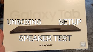 Samsung Tab S9 Unboxing Setup and Speaker Test [upl. by Akcirre]