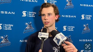 Manitoba Moose training camp Jets prospect Brad Lambert [upl. by Laurette]