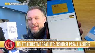 Boleto educativo gratuito en la SUBE [upl. by Krusche251]