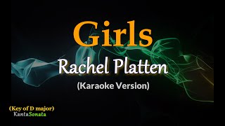 Girls  Rachel Platten  Karaoke Version [upl. by Notyard]