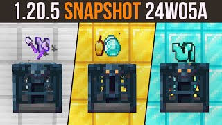 Minecraft 1205 Snapshot 24W05A  Vault Block  How It Works [upl. by Hairym577]