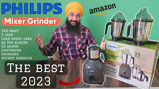 Philips mixer grinder HL775700  750 watt powerful motor3 jars  2023 letest model  silver black [upl. by Analaf]