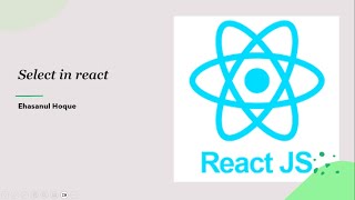 Select in react  React JS  22 [upl. by Edelson148]