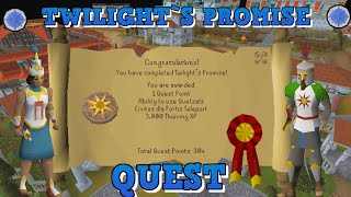 OSRS TWILIGHTS PROMISE QUEST EN ESPAÑOL OLD SCHOOL RUNESCAPE [upl. by Bille496]