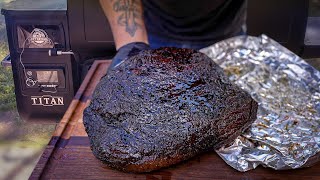 First Brisket on the NEW Pit Boss TITAN [upl. by Kerwin]