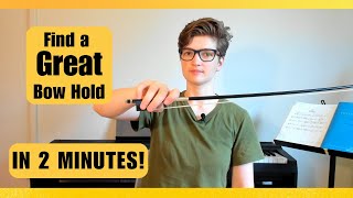 How to Hold a Violin or viola Bow [upl. by Ynobe]