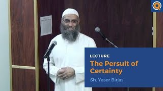 The Pursuit of Certainty  Yaser Birjas  Lecture [upl. by Notnerb]