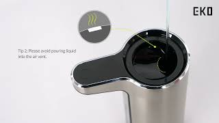 Refill Instructions for EKO Automatic Liquid Soap Dispenser [upl. by Samy]