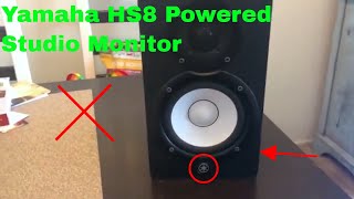 ✅ How To Use Yamaha HS8 Powered Studio Monitor Review [upl. by Aeet621]