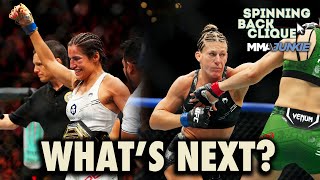 Did Raquel Pennington get ROBBED Is Julianna Peña vs Kayla Harrison Next  Spinning Back Clique [upl. by Oiruam824]