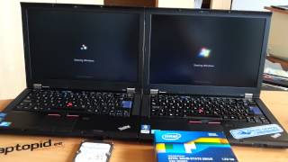 wwwlaptopidee Lenovo T410 HDD speed test SSD vs 7200rpm [upl. by Marje]