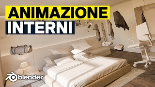 ANIMARE un INTERIOR DESIGN con Blender Tutorial PRINCIPIANTI [upl. by Llenahs]