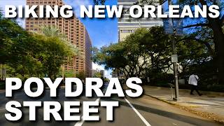 Poydras Street  Biking New Orleans [upl. by Obadiah]