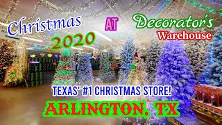 Christmas At Decorators Warehouse 2020 Texas 1 Christmas Store  Arlington TX [upl. by Colwin]