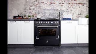 Steel Oxford Landhausherd  Gasherd  vintage range cooker [upl. by Drexler]