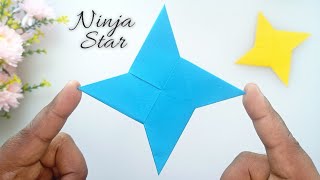 How to make a Paper Ninja Star  Origami  Paper Ninja Star  Paper ka ninja star kaise banaen [upl. by Wilkison]