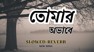 তোমার অভাবে  Tmar Ovabe  Slowedreverb  New bangla sad song 2024 [upl. by Kcyred]