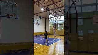 Ralfs Iesalnieks MidRange shot basketball basketballplayer basketballshorts jumpshot [upl. by Kcirrad]