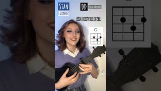 Eminem  Stan ukulele covertutorial [upl. by Yadrahs]