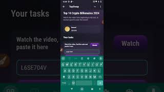 Top 10 Crypto Billionaires 2024 Tapswap Code Free Coins Crypto Code [upl. by Sansone423]