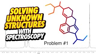 Solving an Unknown Organic Structure using NMR IR and MS [upl. by Arin]