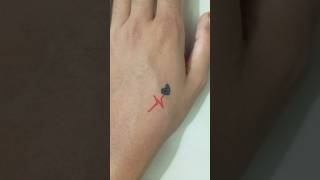 Small tattoo designshortvideo tattoo youtubeshorts [upl. by Elleret690]