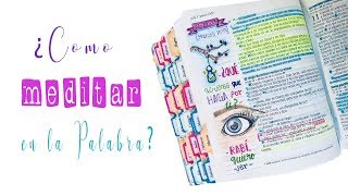 Cómo meditar en la palabra de Dios [upl. by Also213]