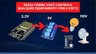 Como usar um Relê 5V com ESP32 [upl. by Iadrahc]