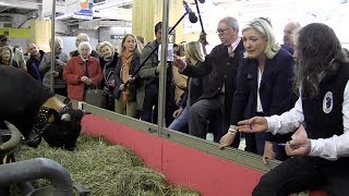 Marine Le Pen au Salon de lAgriculture  reportage complet [upl. by Ramberg]