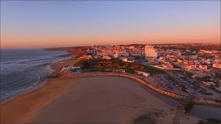 Praia da Areia Branca Lourinhã  Portugal  DJI Phantom 4  Aerial Footage [upl. by Aleiram521]