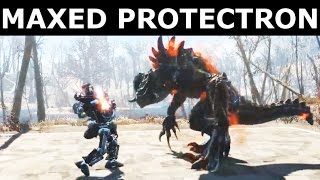 Fallout 4 Automatron  Maxed Protectron Custom Build Melee Robot Companion [upl. by Ibur]