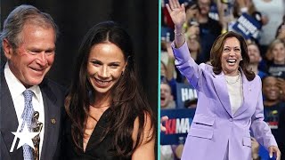 George W Bush’s Daughter Barbara Bush CAMPAIGNS For Kamala Harris [upl. by Mcknight]