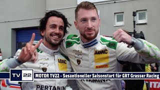 MOTOR TV22 Grasser Racing im ersten Rennen der ADAC GT Masters schon auf dem 2 Platz [upl. by Launce]