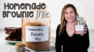 Homemade Brownie Mix Plus how to make THREE sizes [upl. by Lovel]